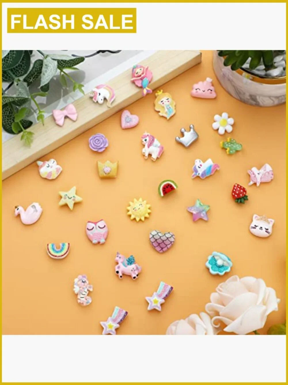 30 Pairs Magnetic Stud Earrings Clip On Non Piercing for Girls